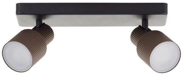 Brilliant - LED Bodové svietidlo CADIZ 2xGU10/5W/230V bronzová