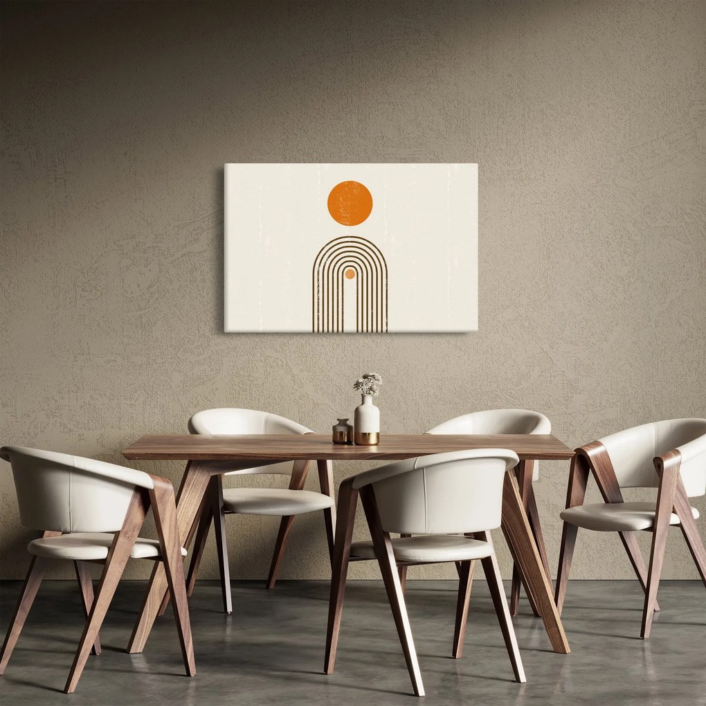 Obraz - Hnedé oblúky (90x60 cm)