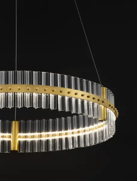 LED stmievateľný platinum zlaté moderné svietidlo Kezo-78