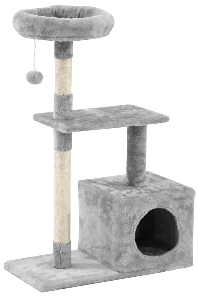 Tutumi Tutumi, škrabadlo, posteľ, veža 85 cm pre mačky 331668, šedá, HOM-02842