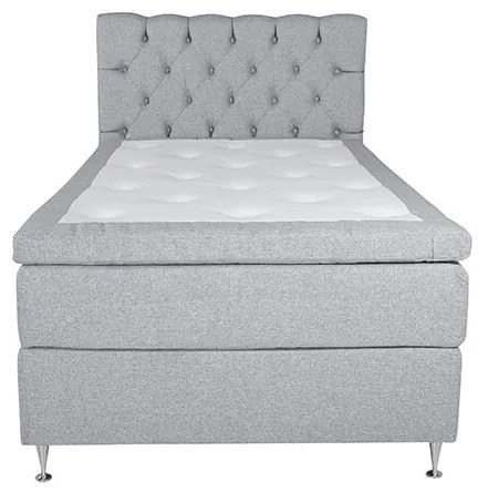 Furudal 120 boxspring posteľ svetlo sivá čelo Sarna
