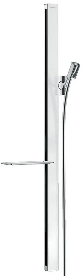 Hansgrohe Unica, sprchová tyč E 900 mm so sprchovou hadicou Isiflex 1600 mm, biela/chrómová, HAN-27640400