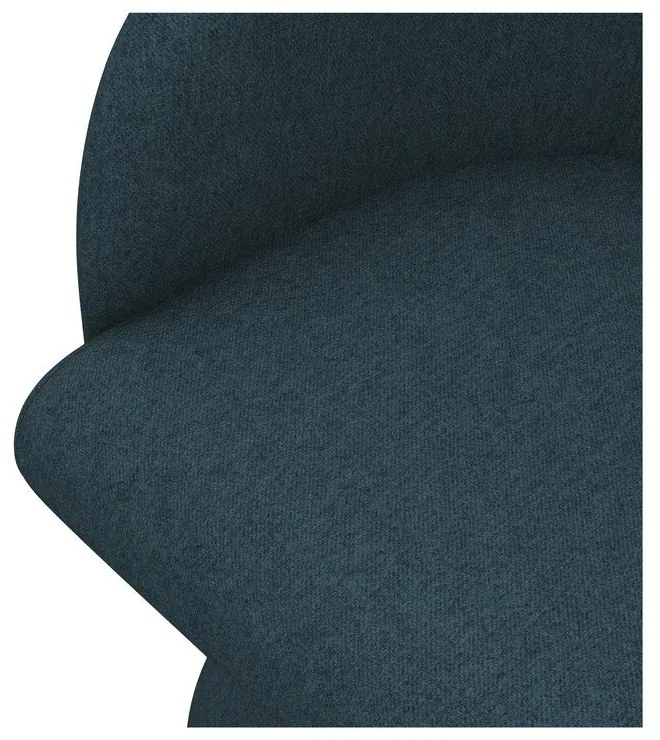 Čalúnené jedálenské kreslo v petrolejovej farbe Kanoa – Makamii