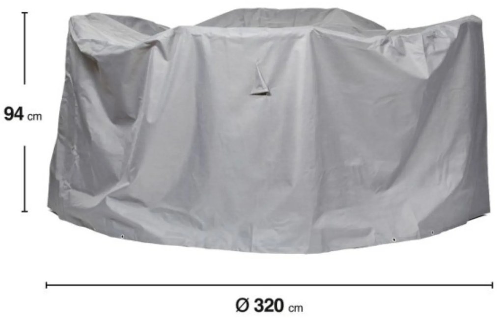 Ochranná plachta na okrúhlu stolovú súpravu Ø320 cm