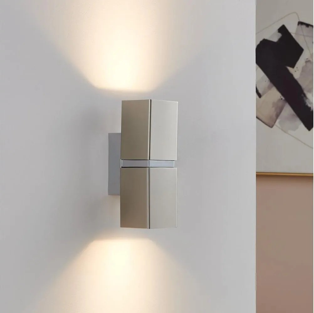 Eglo 96264 - LED nástenné svietidlo PASSA 2xGU10/2,8W/230V hranaté