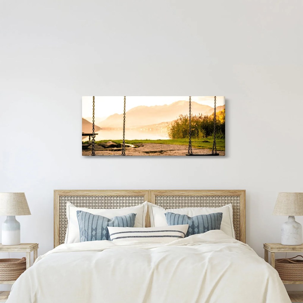 Obraz hojdačky v prírode (120x50 cm)