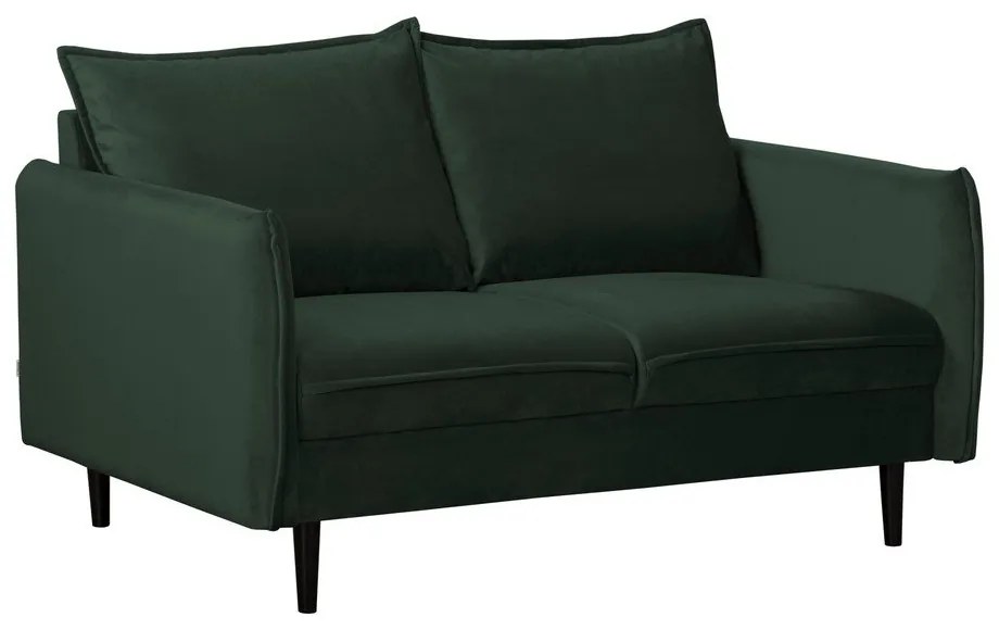 Tmavozelená zamatová pohovka 138 cm Juli – Ropez