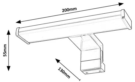 Rabalux 75039 - LED Kúpeľňové osvetlenie zrkadla LEVON LED/4W/230V IP44