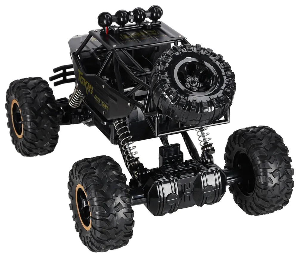 KIK RC Rock Crawler 1:12 4WD kovové 2.4 GHz diaľkovo ovládané terénne auto čierne