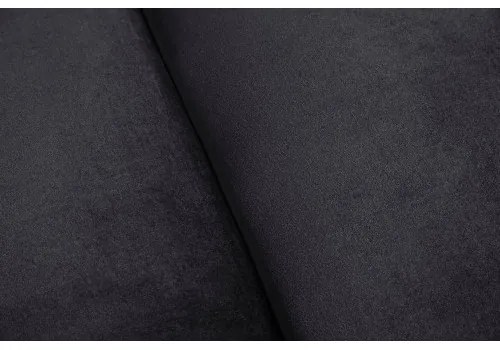 Sedacia súprava 40733 Chesterfield 3-sedenie Zamat Čierna  - Komfort-nábytok