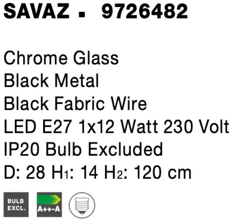 Retro luster Savaz A 28 chróm