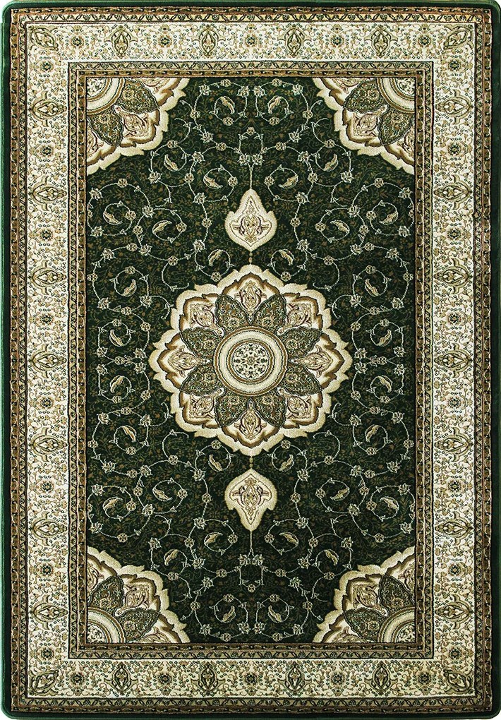 Koberec Anatolia 5328 zelený – orientálny vzor, obdĺžnik Rozmer: 200x300 cm