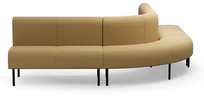 Pohovka VARIETY, 90° vonkajší oblúk, látka Pod CS, žltá