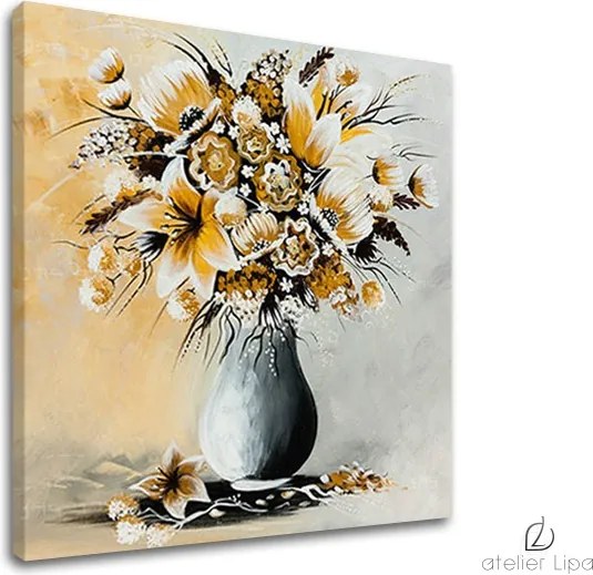 Autorská reprodukcia na plátne KVETY XOBAM023E1