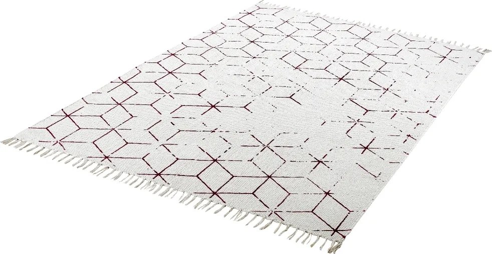 Obsession, AKCIA: 80x150 cm Ručne tkaný kusový koberec Stockholm 342 FUCHSIA, biela, obývacia izba