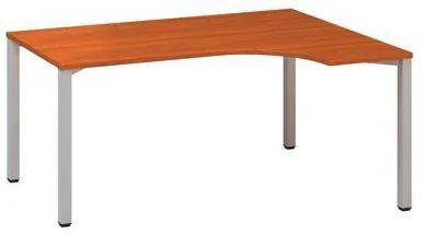Ergo kancelársky stôl Alfa 200, 180 x 120 x 74,2 cm, pravé vyhotovenie, dezén čerešňa, RAL9022