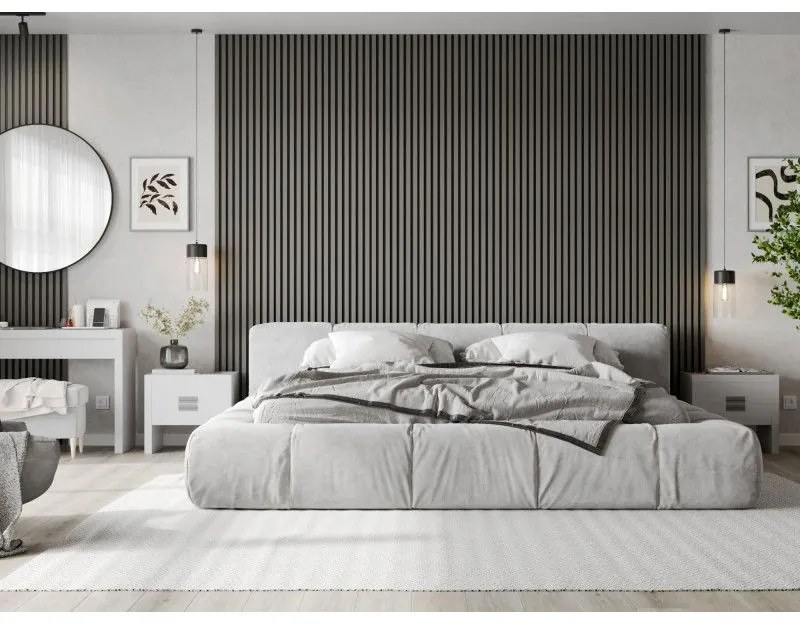 Mexen Lam-B, stenové lamely 275 × 31,5 cm, HDF doska 4 mm, sivá matná, S100-275317-2812-052