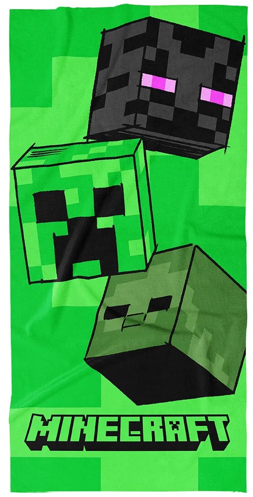 Carbotex Detská osuška Minecraft Mob Head, 70 x140 cm