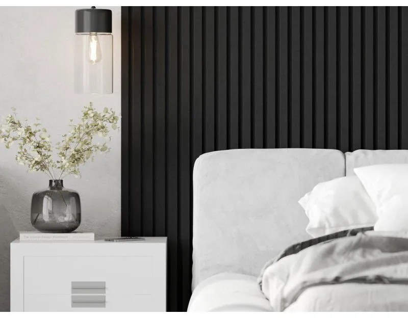 Mexen Lam-F, akustické stenové lamely 275 × 31,5 cm, filc 6 mm, ľan čierny, S105-275317-2812-069