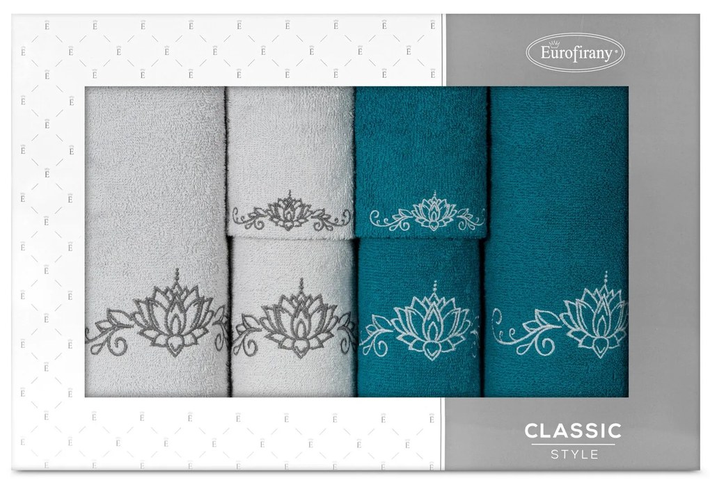 SADA UTERÁKOV LILIANA 2 KS 30X50 CM, 2KS 50X90 CM, 2 KS 70X140 CM VIACFAREBNÁ