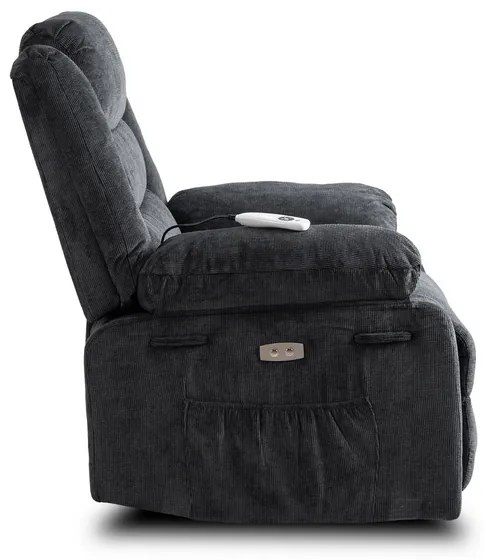 Masážne kreslo AMADEO čiernosive