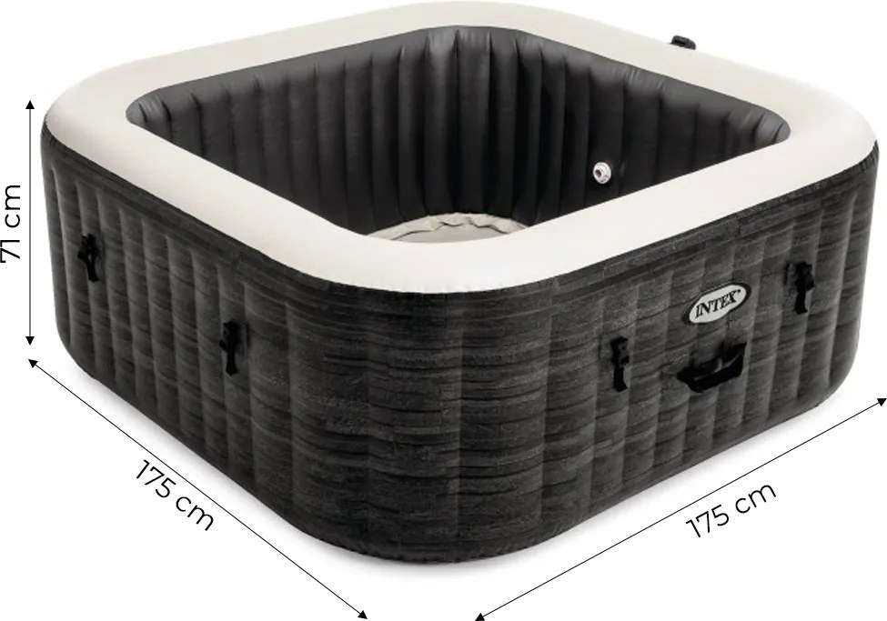 INTEX Nafukovacia vírivka štvorcová 4 osoby 175x71cm - INTEX 28450