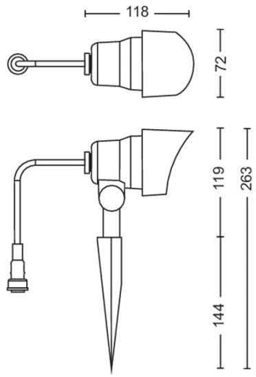 Philips - LED Vonkajšie bodové svietidlo GARDENLINK LED/6W/12V 4000K IP44