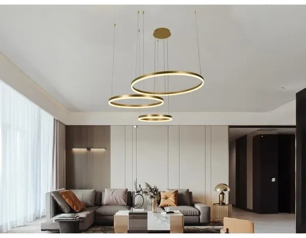 LED Stmievateľný luster na lanku LED/125W/230V 3000-6500K + diaľkové ovládanie