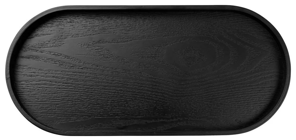 ASA Selection Drevená tácka SONOKO oválna 35,5x16,5cm čierna
