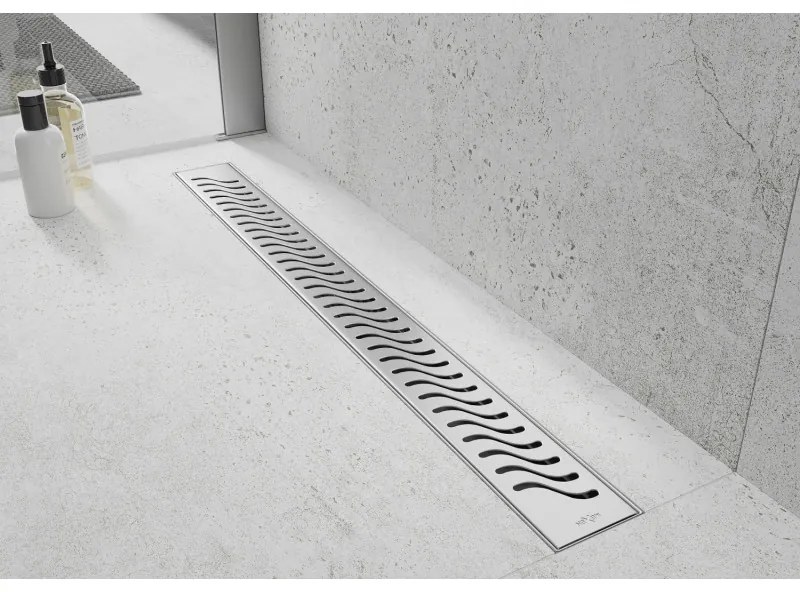 Mexen Flat nerezový sprchový žľab 70 cm vzor M09, 1028070-15
