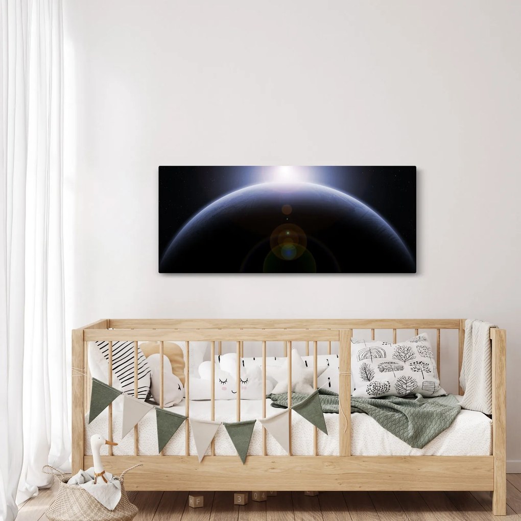Obraz vesmírneho telesa (120x50 cm)