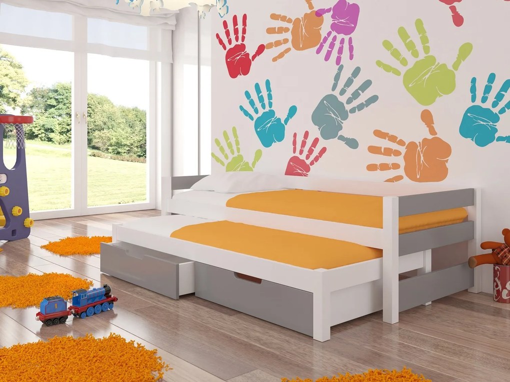 Rozkladacia detská posteľ 200x90 cm. Akcia -19%. Vlastná spoľahlivá doprava až k Vám domov. 1052111
