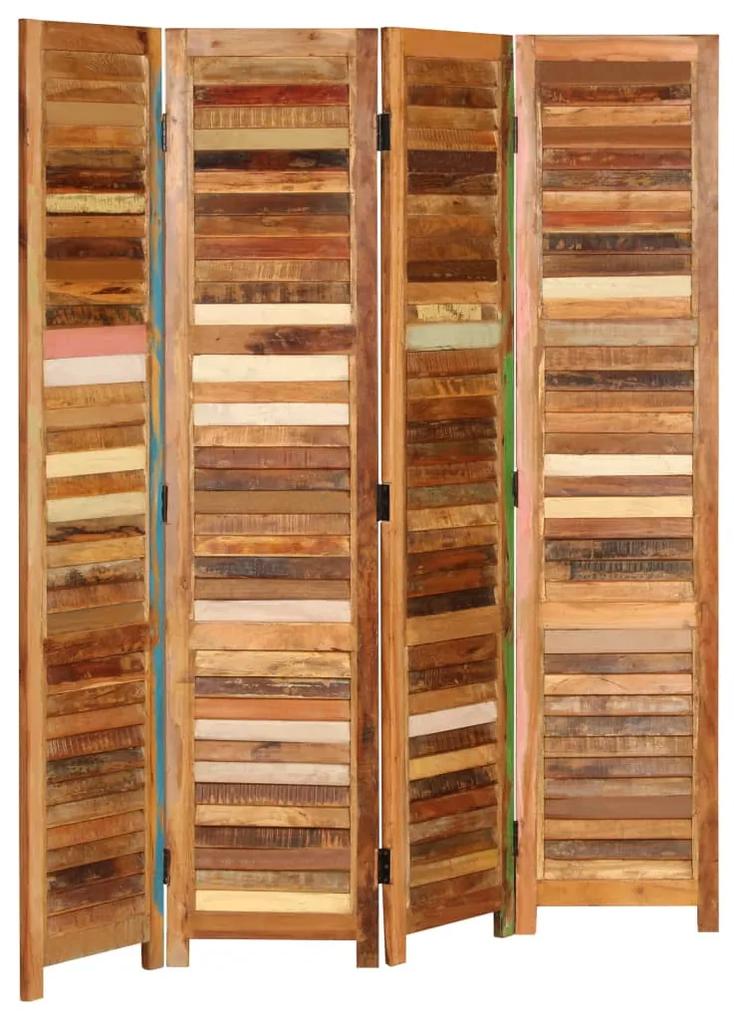 vidaXL Paraván do izby z recyklovaného dreva 170 cm