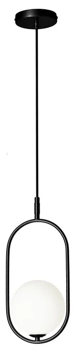 Candellux Čierny závesný luster Cordel pre žiarovku G9 31-10148