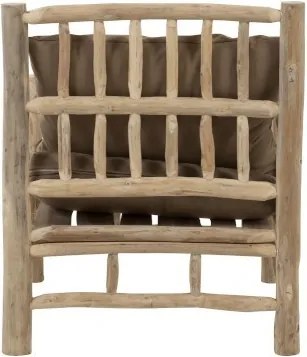 Drevené kreslo Teak - 75 * 90 * 90 cm