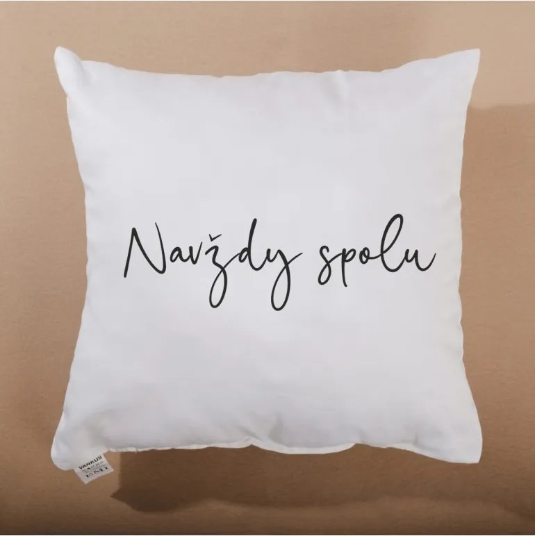 Dekoratívny vankúš Navždy spolu 40x40 cm EMI