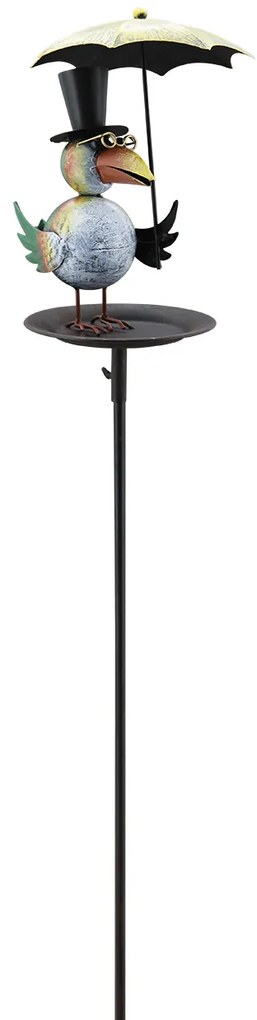 Zapichovacie napájadlo pre vtáky Kevin, 137x17,75 cm, kov, viacfarebná