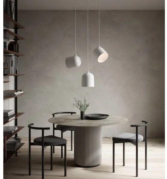 Nordlux - Závesný luster ANGLE na lankách 1xE27/25W/230V biely