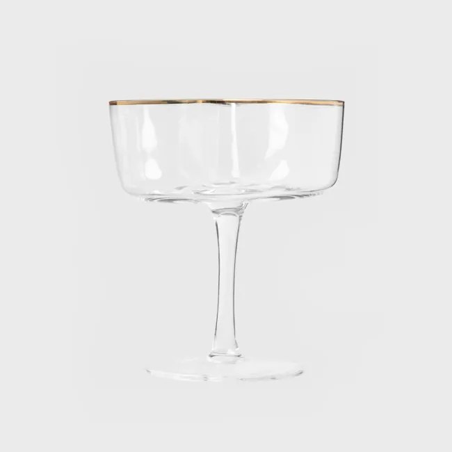 Pohár AMAR so zlatým okrajom 726637 180ml