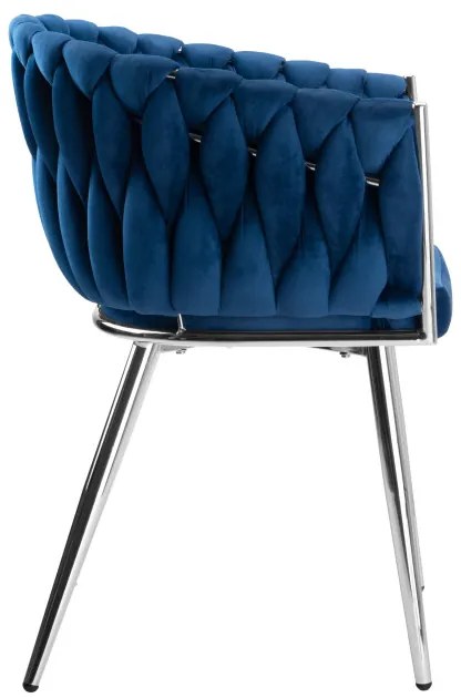 Jedálenská stolička COFTON VELVET granátová