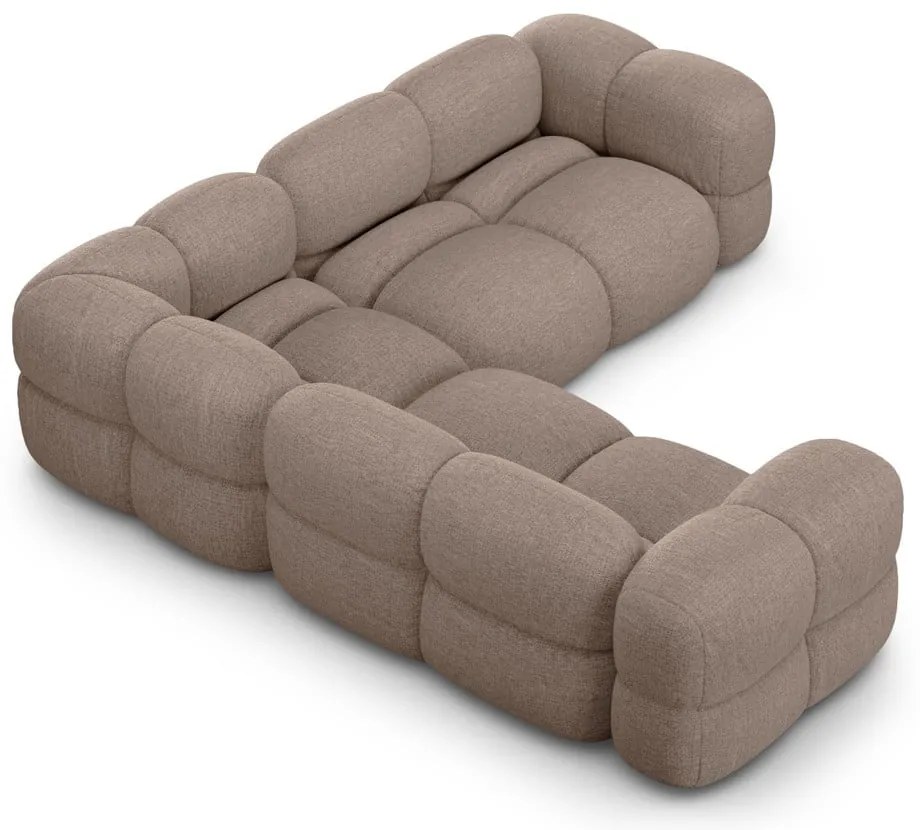 Hnedá rohová pohovka Loretto – Cosmopolitan Design