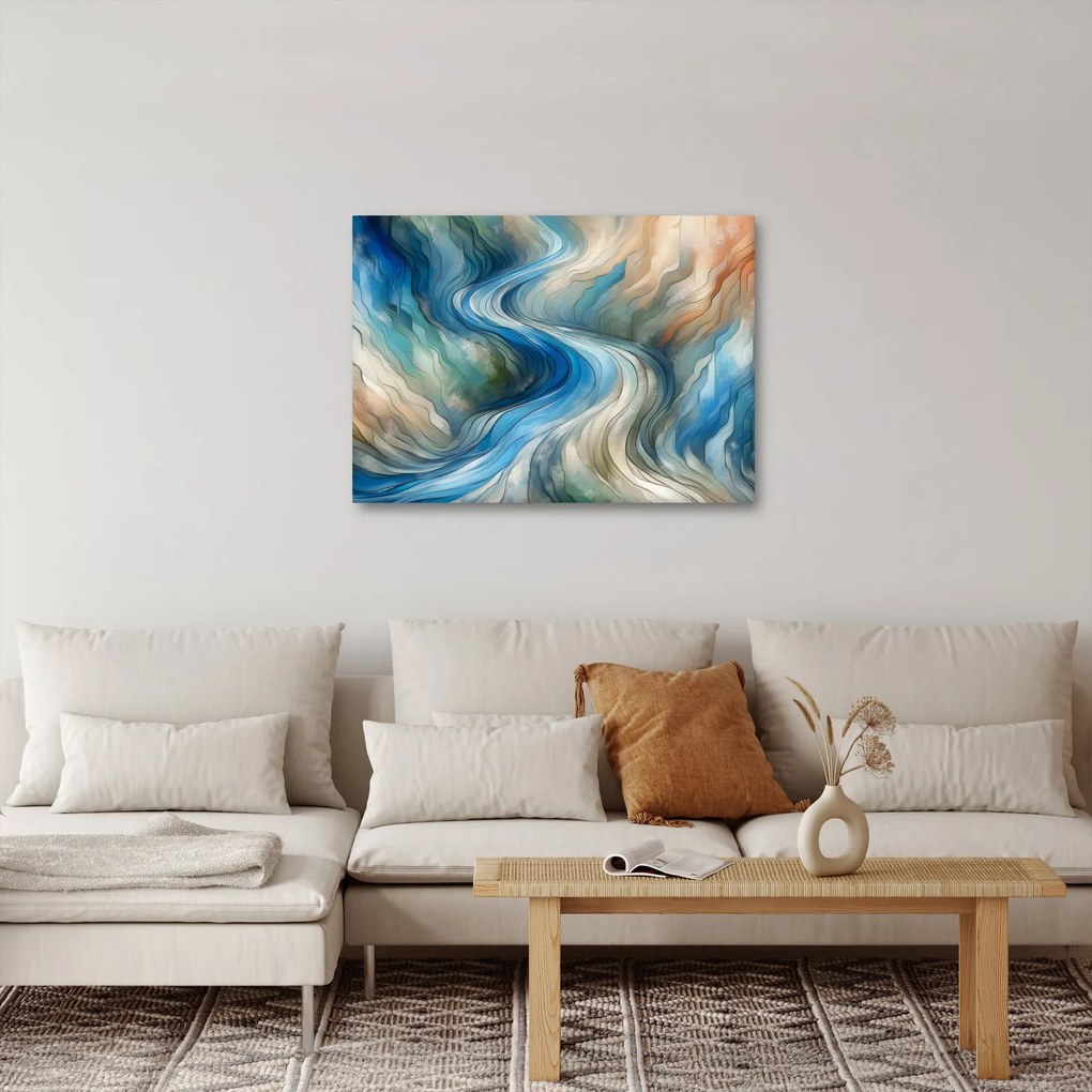 Obraz - Abstraktný prúd (70x50 cm)
