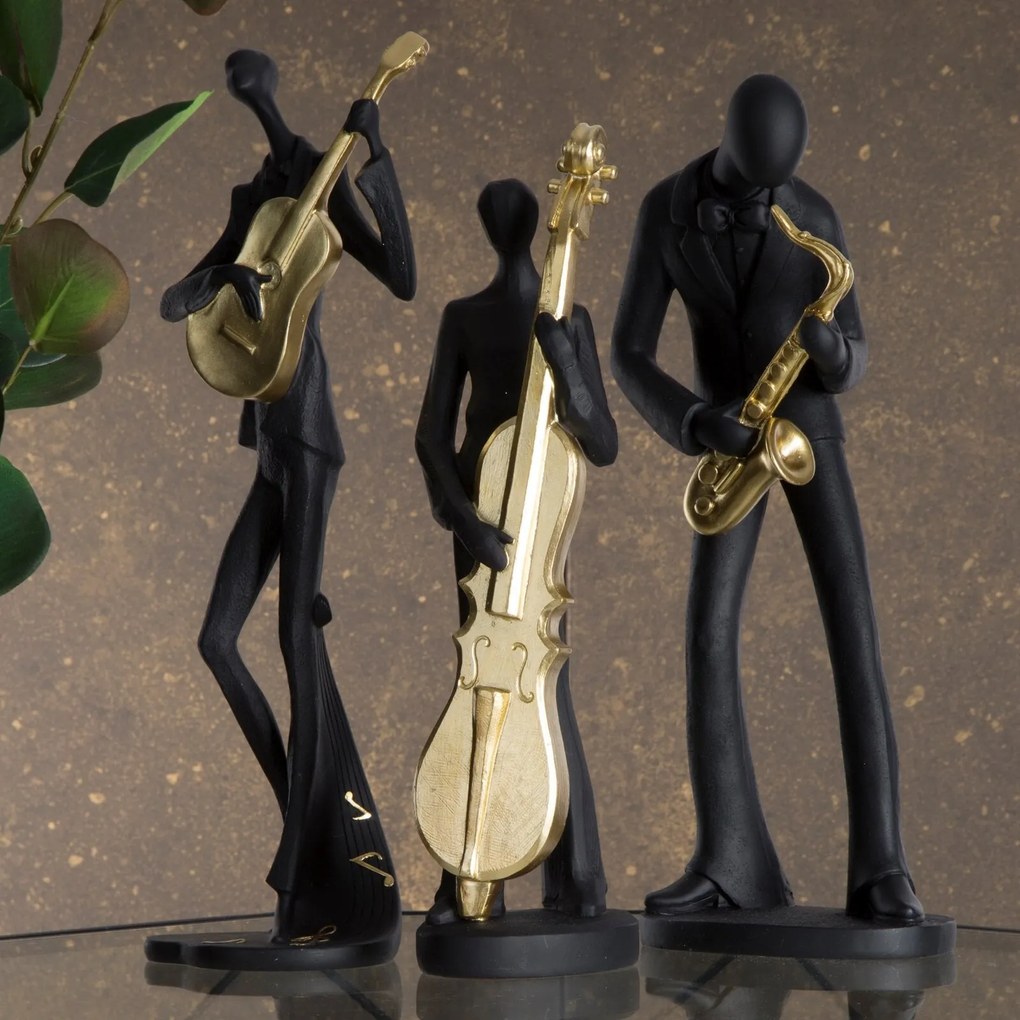 DEKORAČNÁ SOŠKA RICO 13X9X37 CM ČIERNA