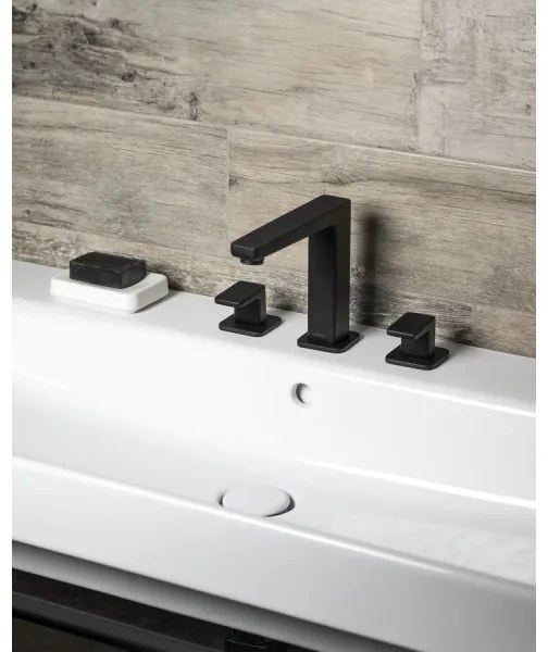 Sapho - Umývadlová batéria 3-otvorová TURSI matná čierna