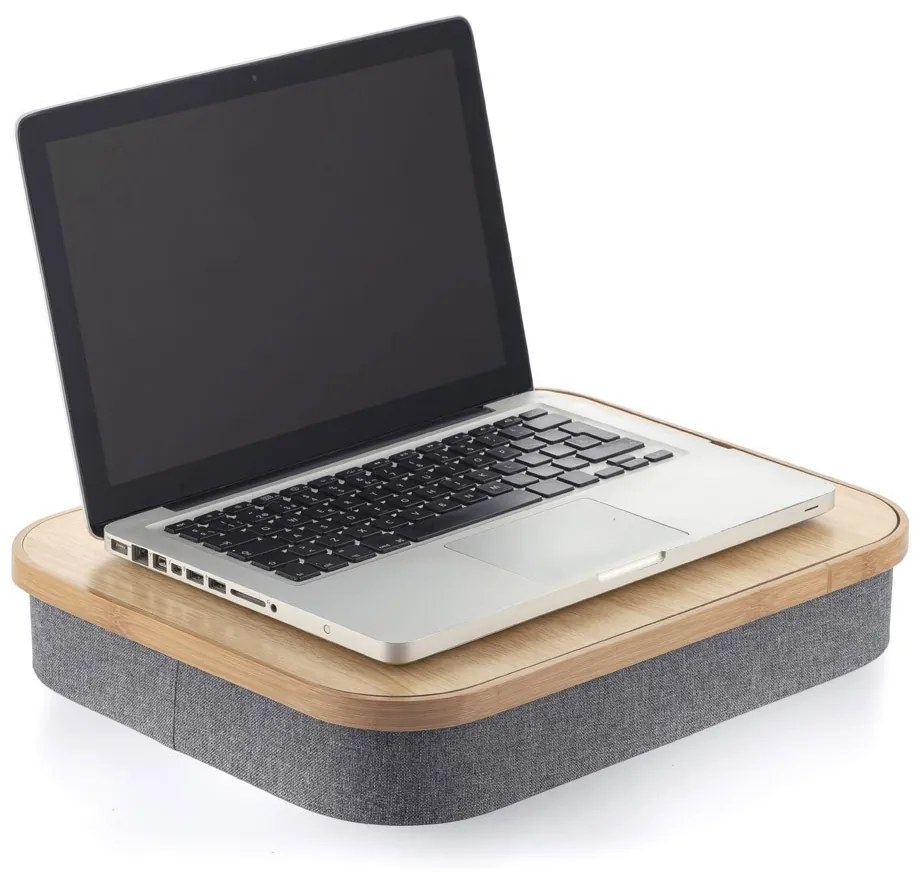 Prenosný písací stôl s úložným priestorom InnovaGoods 3308 hnedá