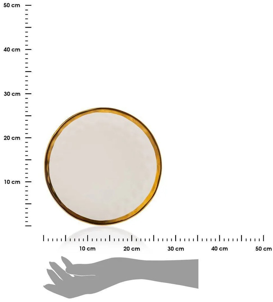 Keramický tanier Lissa 27 cm biely