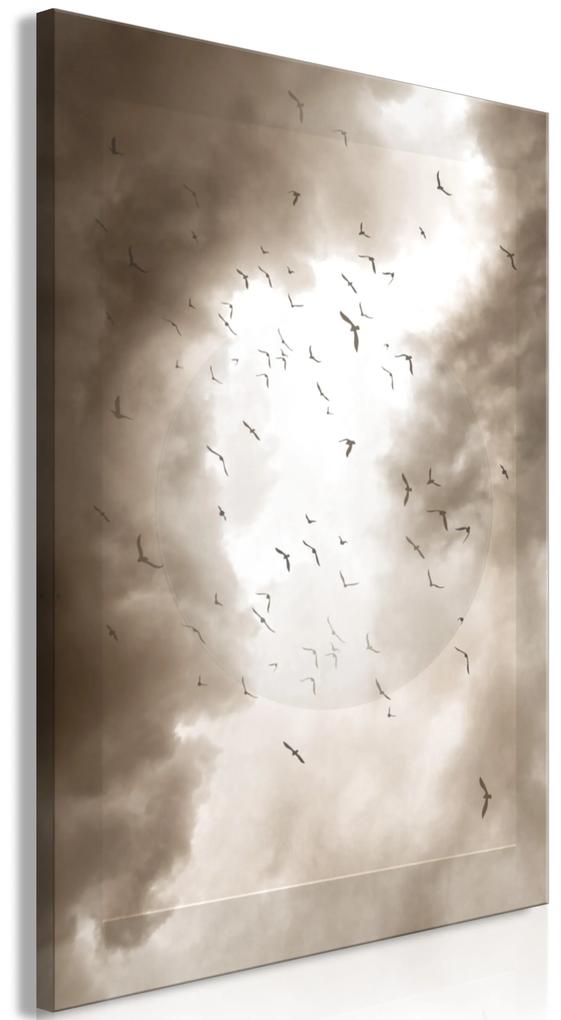 Artgeist Obraz - Birds in the Clouds (1 Part) Vertical Veľkosť: 20x30, Verzia: Standard