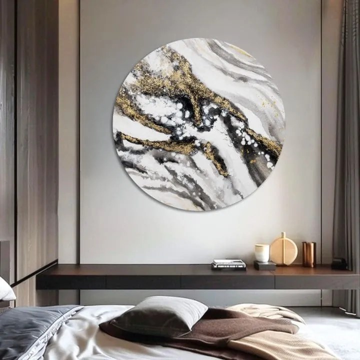 Okrúhly maľovaný obraz Príbeh zeme | different dimensions