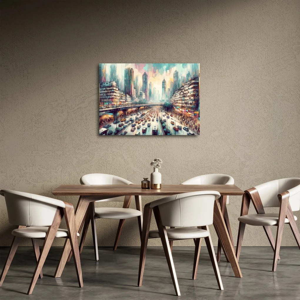 Obraz - Život veľkomesta (70x50 cm)