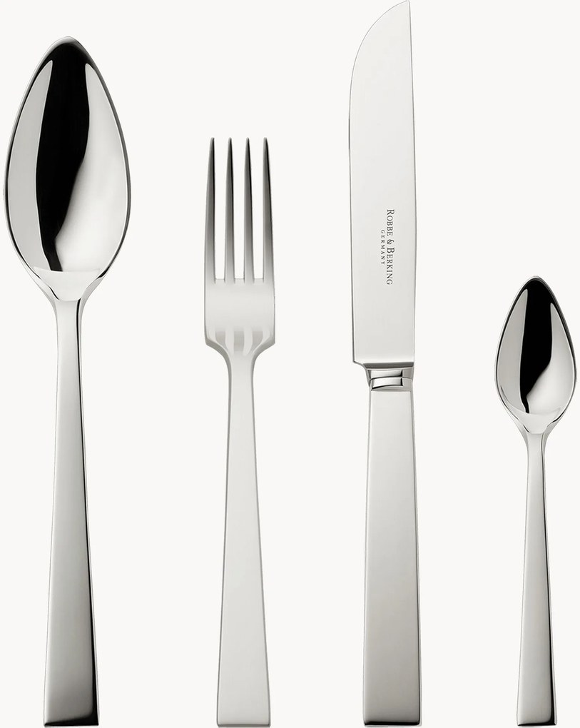 Ručne vyrobená súprava vysokoleštených príborov Riva, rôzne veľkosti